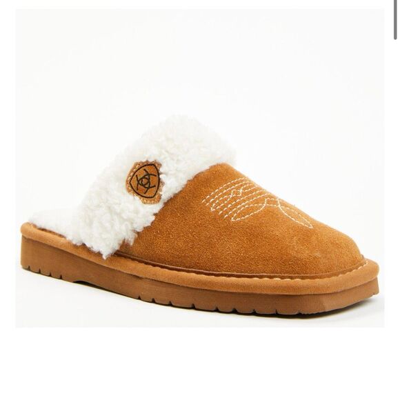 NWOT ARIAT WOMEN'S JACKIE SLIPPERS - BROAD SQUARE TOE - Picture 1 of 4
